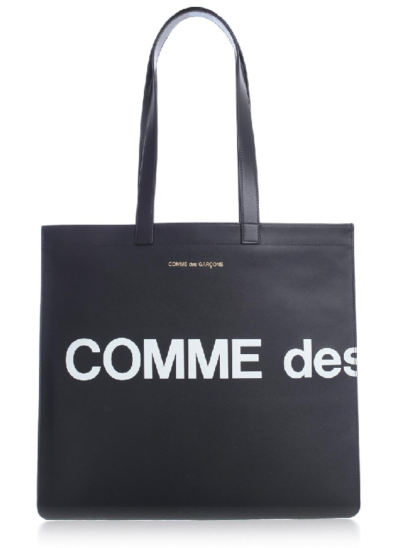 comme des garçons black leather crossbody bag