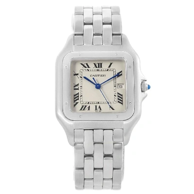 Shop Cartier Panthere Jumbo Stainless Steel Unisex Watch W25032p5 In Not Applicable
