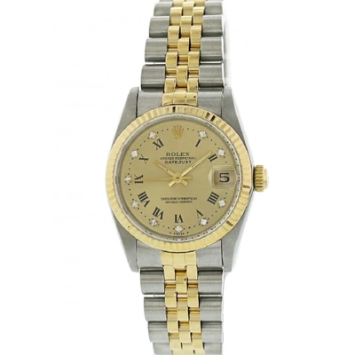 Shop Rolex Oyster Perpetual Datejust 68273 Midsize Ladies Watch Box Papers In Not Applicable