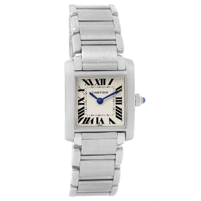 Shop Cartier Tank Francaise Small Silver Dial Steel Ladies Watch W51008q3 In Not Applicable