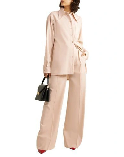 Shop Kwaidan Editions Woman Pants Beige Size 4 Polyester, Virgin Wool