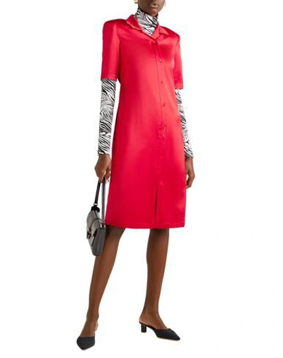 Commission Midi Dresses In Red