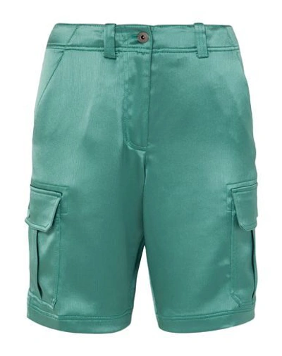 Shop Sies Marjan Woman Shorts & Bermuda Shorts Emerald Green Size 0 Triacetate, Polyester