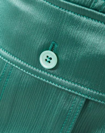 Shop Sies Marjan Woman Shorts & Bermuda Shorts Emerald Green Size 0 Triacetate, Polyester