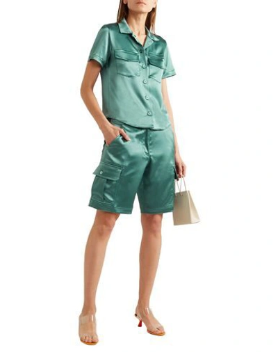 Shop Sies Marjan Woman Shirt Green Size 8 Triacetate, Polyester