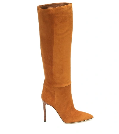 Shop Paris Texas Suede Knee-high Boots In Brown
