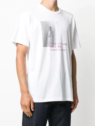 Shop Low Brand Slogan Graphic Print T-shirt In White