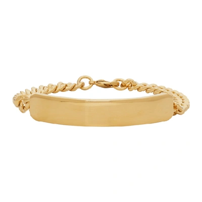 Shop Apc Gold Darwin Bracelet In Raa Or