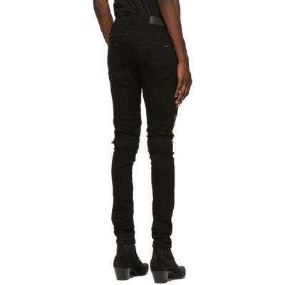 Shop Amiri Black Bandana Mx2 Jeans In Blk