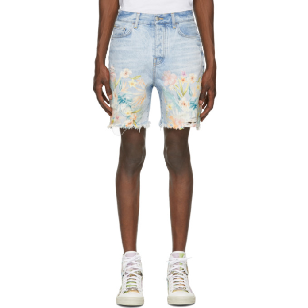 amiri denim shorts