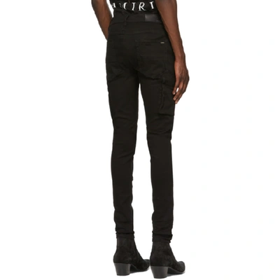 Shop Amiri Black Workman Skinny Jeans