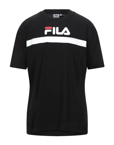 Shop Fila Man T-shirt Black Size M Cotton
