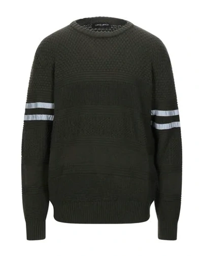 Shop Frankie Morello Man Sweater Dark Green Size S Merino Wool, Acrylic
