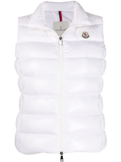 Shop Moncler Liane Quilted Vest In White