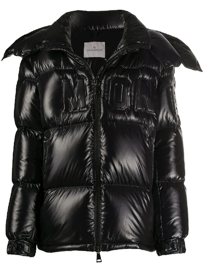 Shop Moncler Hooded Padded Jacket In Black