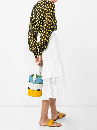 Shop Alexa Chung Embroidered Flared Midi Skirt