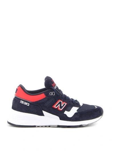 Shop New Balance 1530 Suede And Mesh Sneakers In Blue