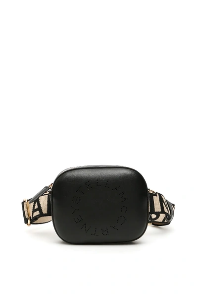 Shop Stella Mccartney Beltbag With Perforated Logo In Black