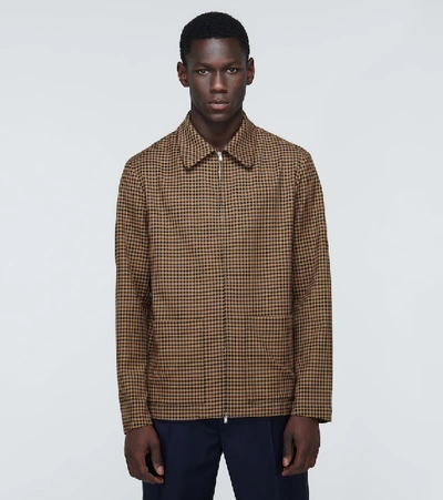 Shop Barena Venezia Marafon Damier Checked Jacket In Beige