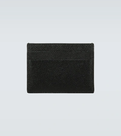 Shop Balenciaga B Leather Cardholder In Black