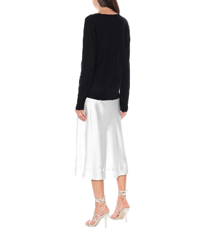 Joseph Cashair Cashmere V-neck Sweater In Black