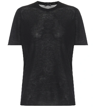 Shop Joseph Cashair Cashmere T-shirt In Black