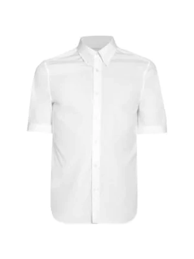 Shop Alexander Mcqueen Classic Sport Shirt In White