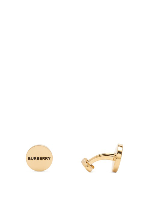 burberry gold cufflinks