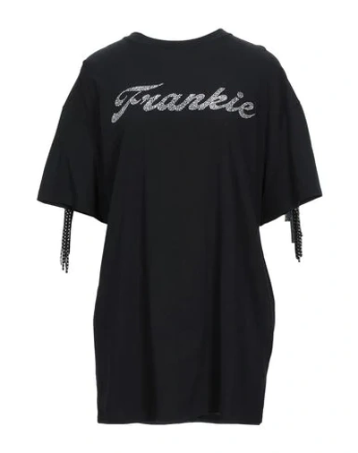 Shop Frankie Morello Woman T-shirt Black Size Xs Cotton