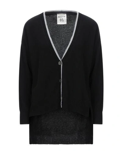 Shop Semicouture Cardigans In Black