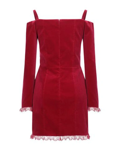 Shop Blumarine Woman Mini Dress Red Size 6 Cotton, Elastane, Polyamide