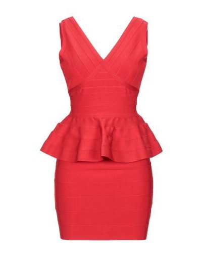 Shop Amuse Short Dress In Red