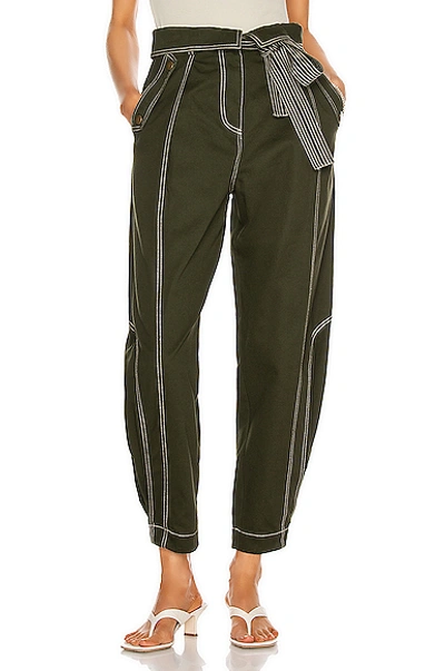 Shop Ulla Johnson Rowen Pant In Forest