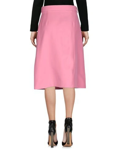 Shop Gucci Knee Length Skirt In Pink