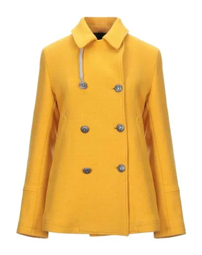 Shop Camplin Coat In Yellow