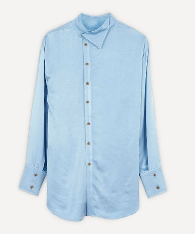 Shop Rejina Pyo Allie Button Detail Shirt In Blue