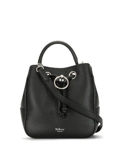 Shop Mulberry Kleine 'hampstead' Beuteltasche In Black