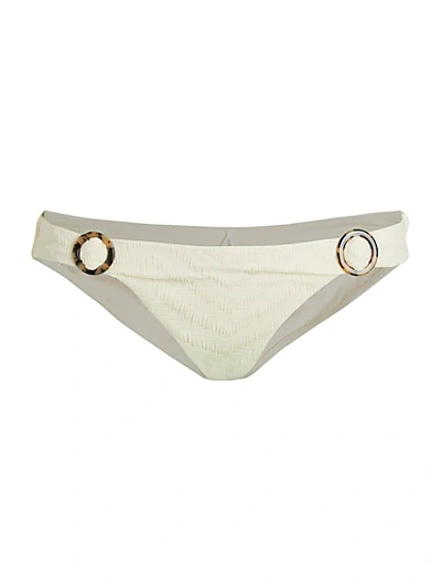 Shop Red Carter Ringed Hipster Bikini Bottoms In Ivory