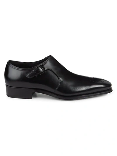 Shop Ferragamo Limited Edition Duccio Monk-strap Loafers In Black