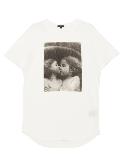 Shop Ann Demeulemeester T-shirt In White