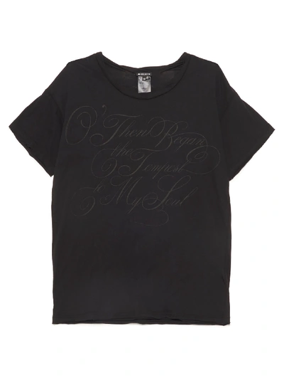 Shop Ann Demeulemeester T-shirt In Black