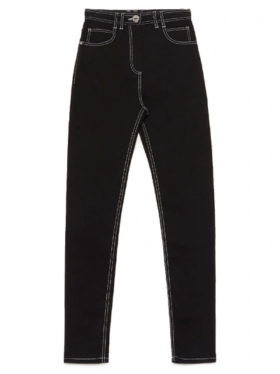 Shop Balmain Acid Wash Jeans In Black