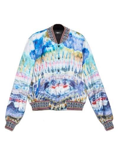 Shop Amiri Tie Dye Bomber Jacket In Multicolor