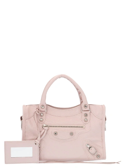 Shop Balenciaga Classic Mini City Bag In Pink