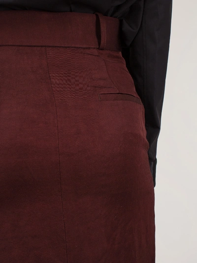 Shop Haider Ackermann Pencil Skirt Amalfi Chocolat In Brown