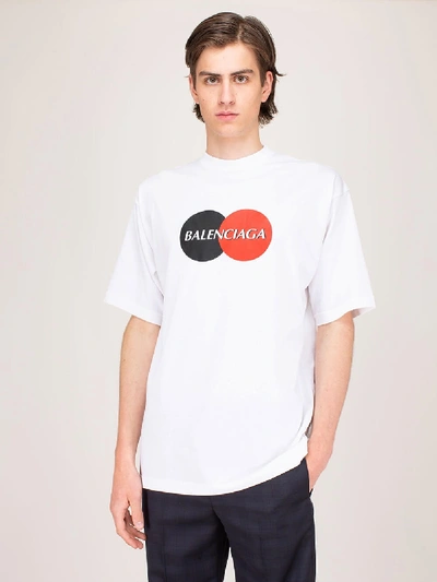 Shop Balenciaga Uniform Large Fit T-shirt In White