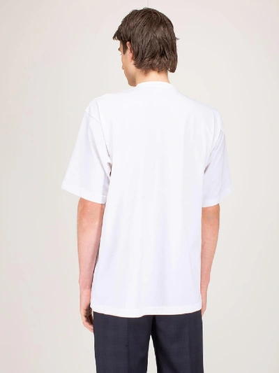 Shop Balenciaga Uniform Large Fit T-shirt In White