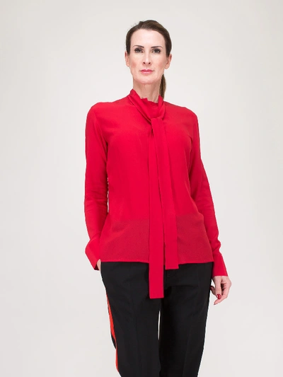 Shop Haider Ackermann Shawl Collar Shirt Sophora In Red