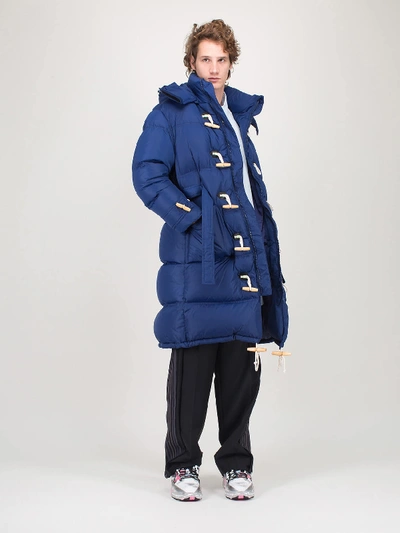 Shop Ader Error Porter Puffer Coat In Blue