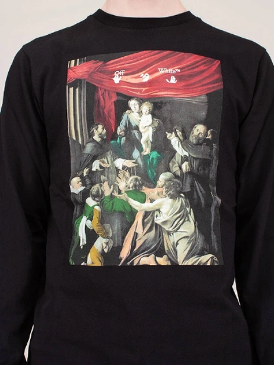 Shop Off-white Caravaggio Painting Longsleeve Tee In Black